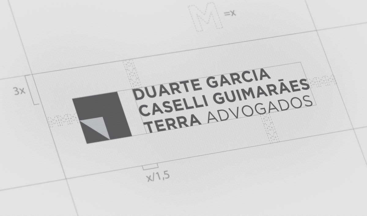 construção de logo Duarte Garcia Caselli Guimarães Advogados