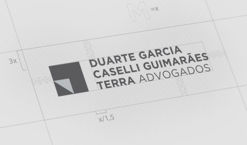 construção de logo Duarte Garcia Caselli Guimarães Advogados