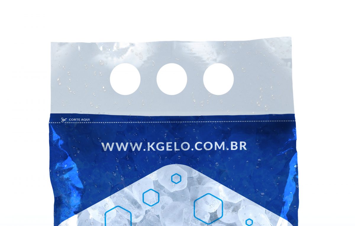 Embalagem de gelo em cubos K-GELO