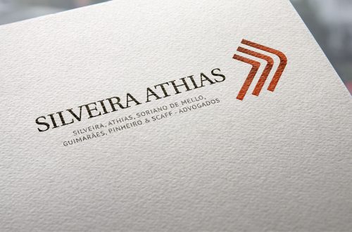 Apresentação de identidade visual Silveira Athias Advogados desenvolvida pela Unitri Design