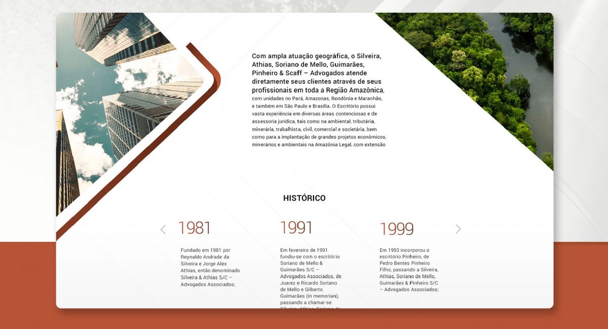 Apresentação site Silveira Athias Advogados desenvolvido pela Unitri Design