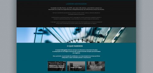 Tela site Lassori Advogados