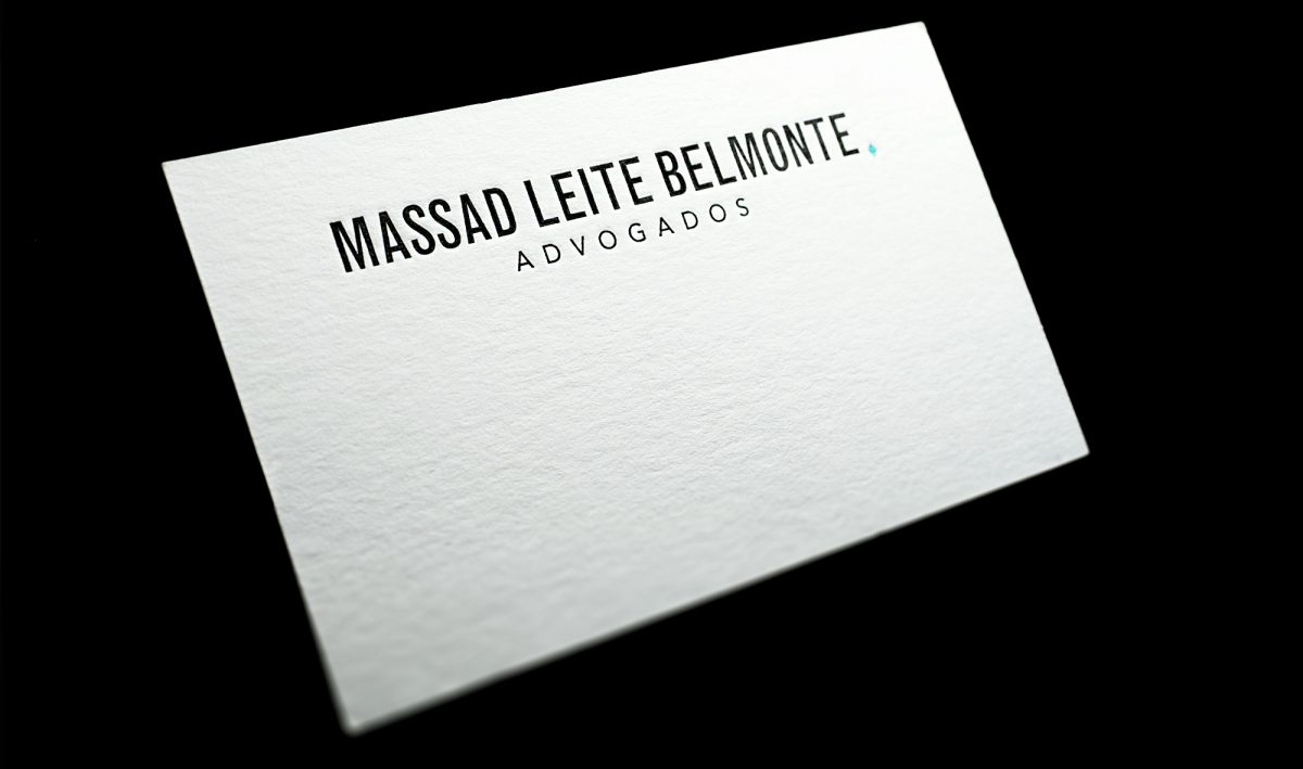 cartão de visita Massad Leite e Belmonte Advogados