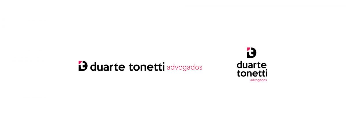 Versões de logo Duarte Tonetti Advogados desenvolvido pela Unitri Design