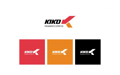 Versões de logo da nova identidade visual Kiko Treinamento Esportivo desenvolvido pela Unitri Design