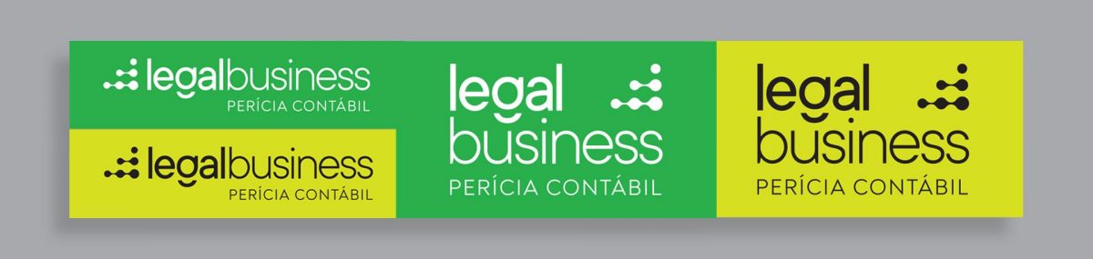 Variações do fundo do logo da Legal Business