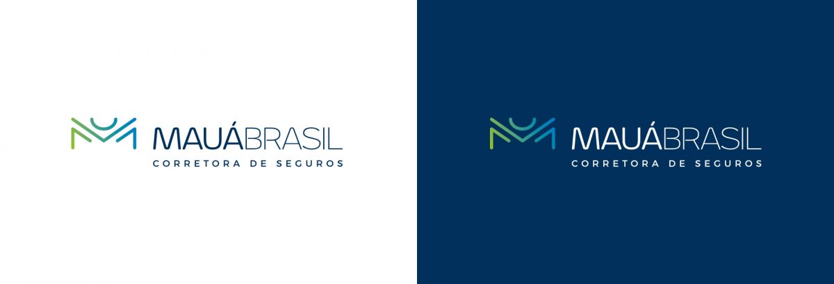 Versões do logo da Mauá Brasil Corretora de Seguros