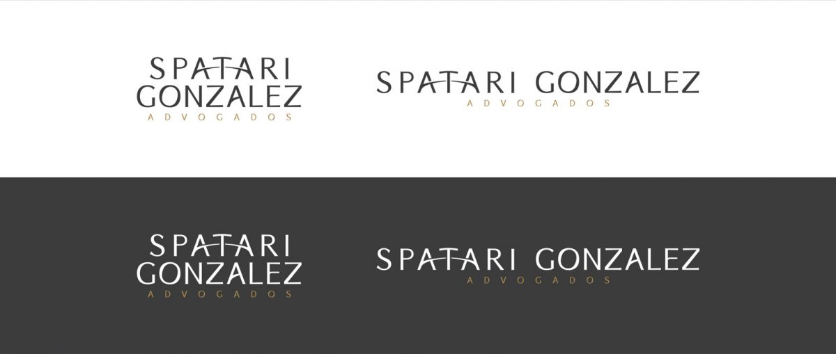 Versões do logo do Spatari Gonzalez Advocacia