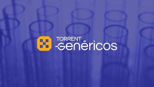 Logo do grupo de negócio Genéricos da Torrent Pharma desenvolvido pela Unitri Design