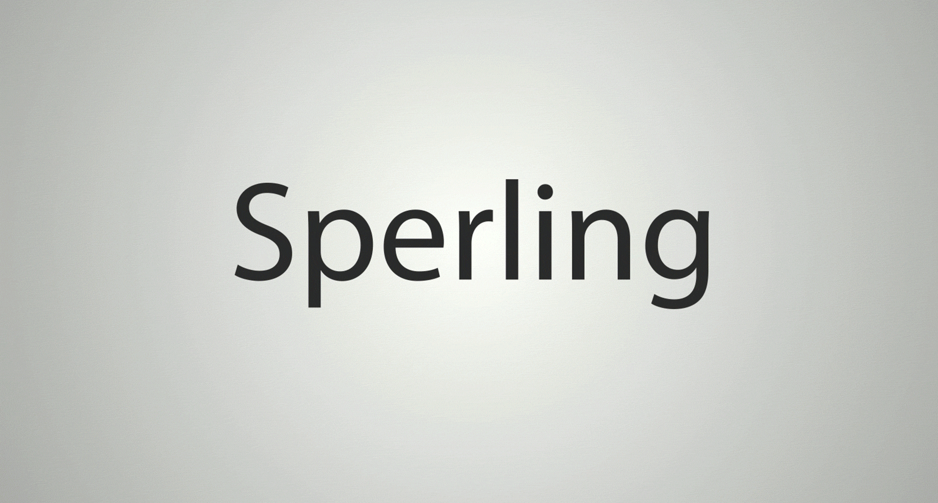 Animação de conceito do logo do escritório Sperling Advogados criado pela Unitri Design