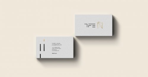 TFE cartão de visita desenvolvido pela Unitri Design