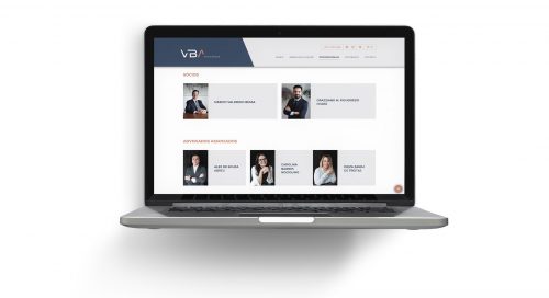 VBA Advogados apresentação site desktop desenvolvido pela Unitri Design