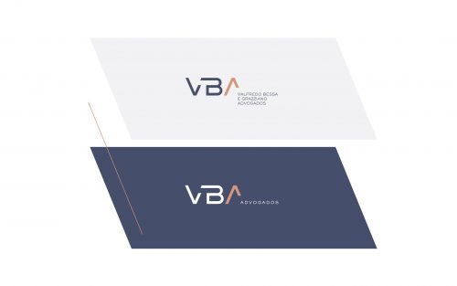 VBA Advogados aplicações do logo desenvolvido pela Unitri Design