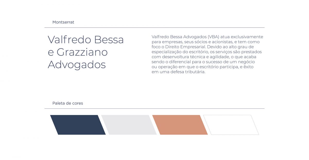 VBA Advogados apresentação site desenvolvido pela Unitri Design