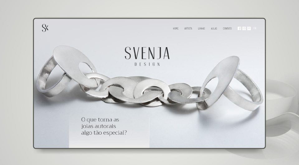 Site Svenja desenvolvido pela Unitri Design