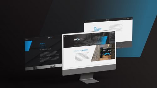 apresentação de site Barreto Veiga e Advogados, BVA, desenvolvido pela Unitri Design