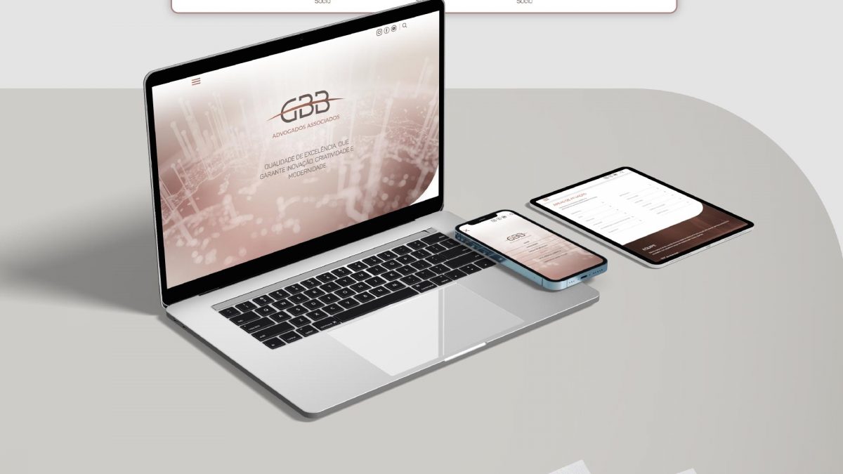 site GBB Advogados desenvolvida pela Unitri Design