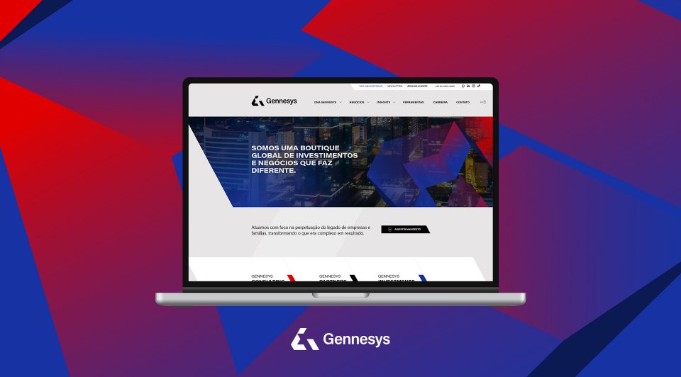 Site Gennesys desenvolvido pela Unitri Design