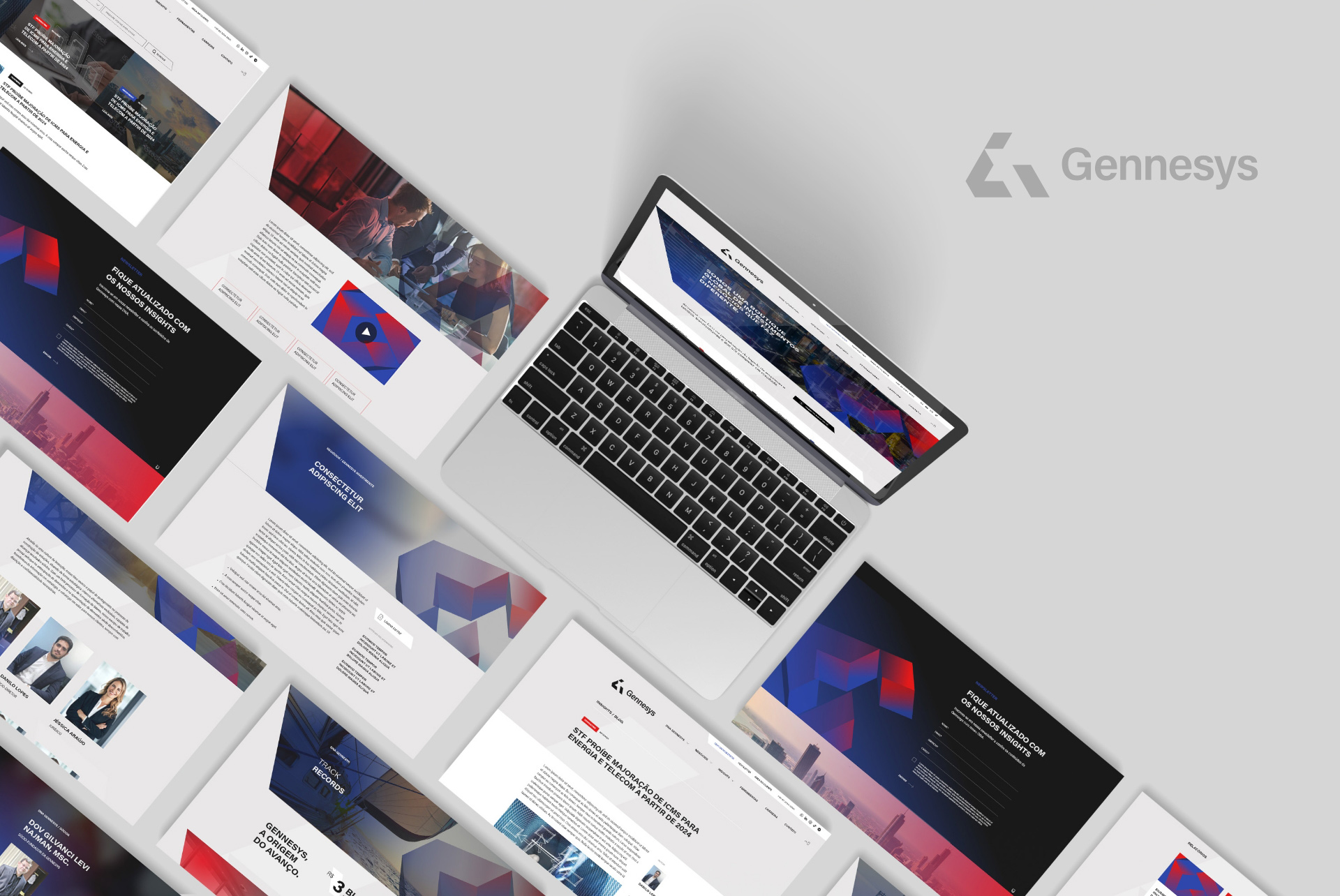 Site Gennesys desenvolvido pela Unitri Design