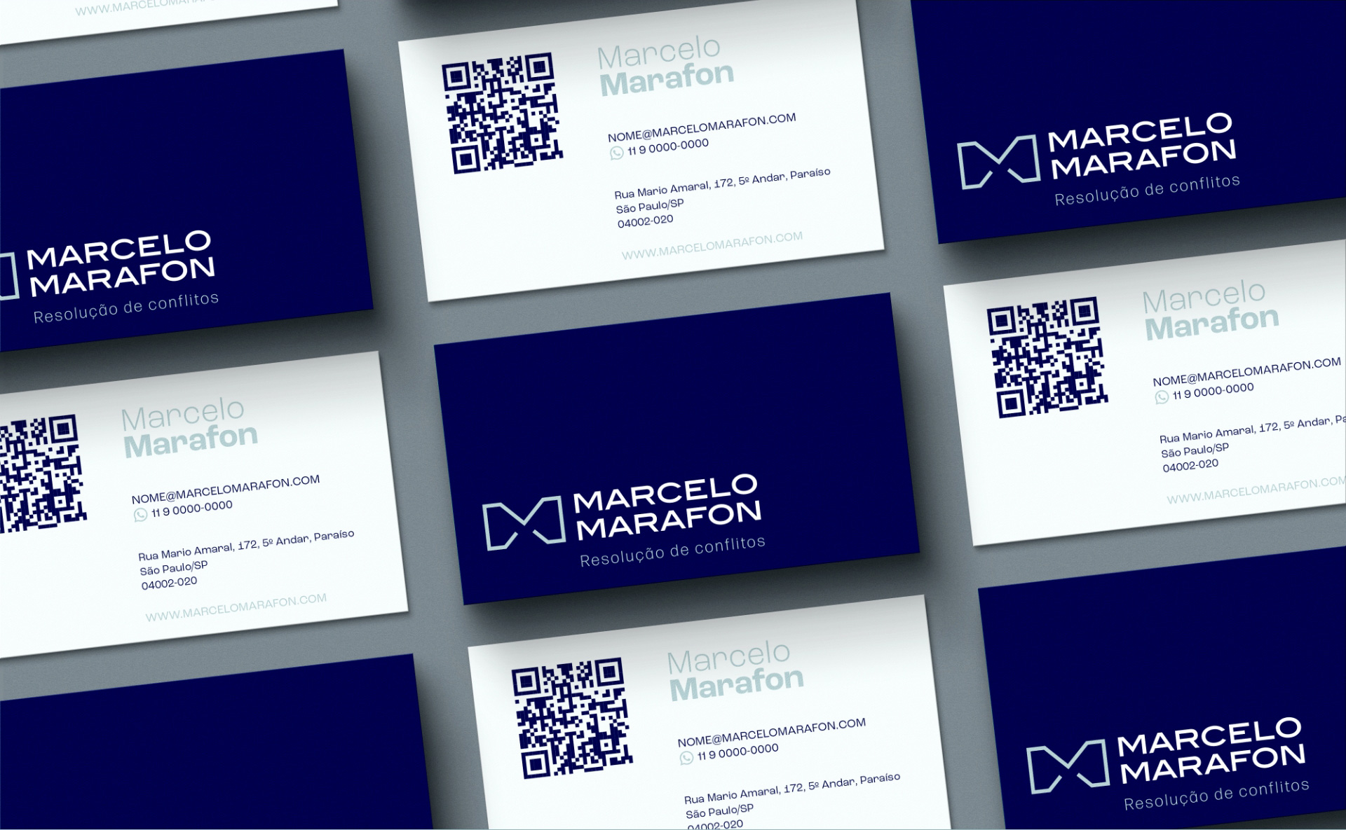 Identidade Visual Marcelo Marafon desenvolvida pela Unitri Design