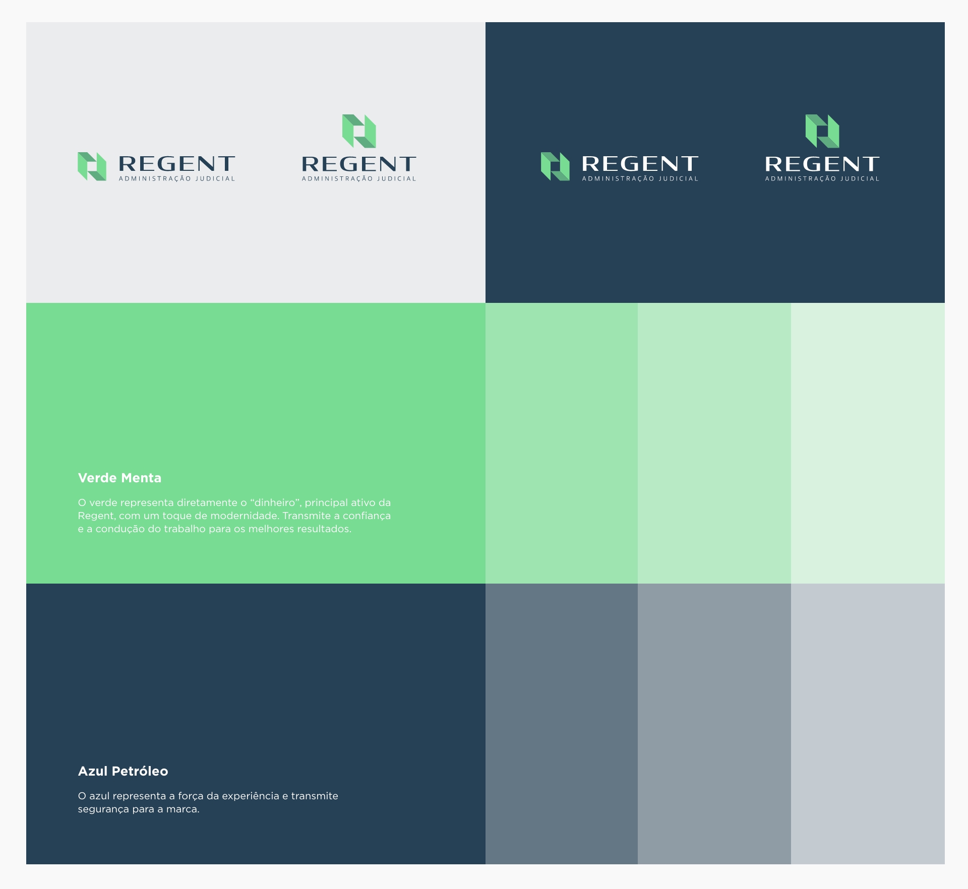 Logotipo, Identidade Visual e Site Regent criados pela Unitri Design