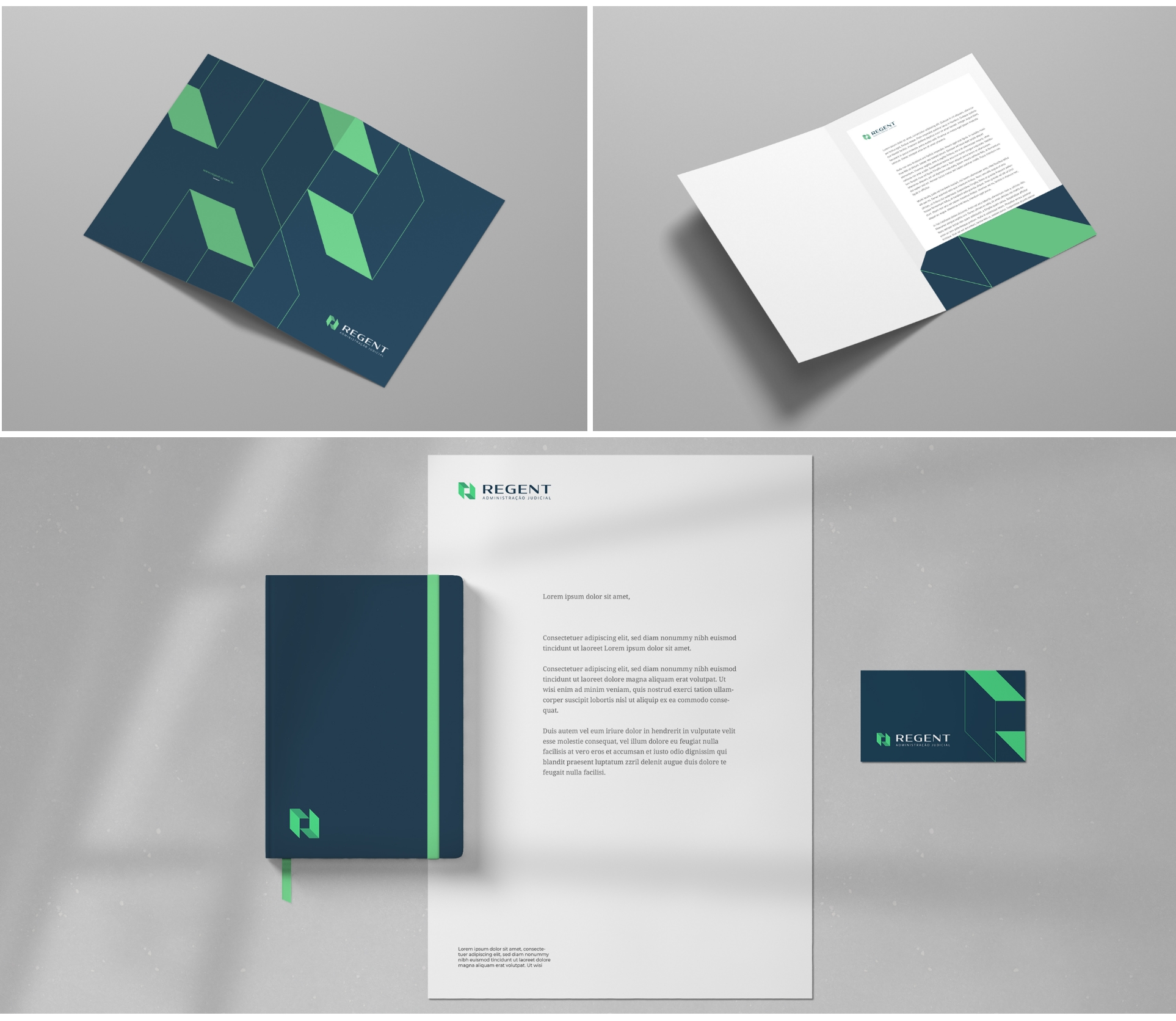 Logotipo, Identidade Visual e Site Regent criados pela Unitri Design