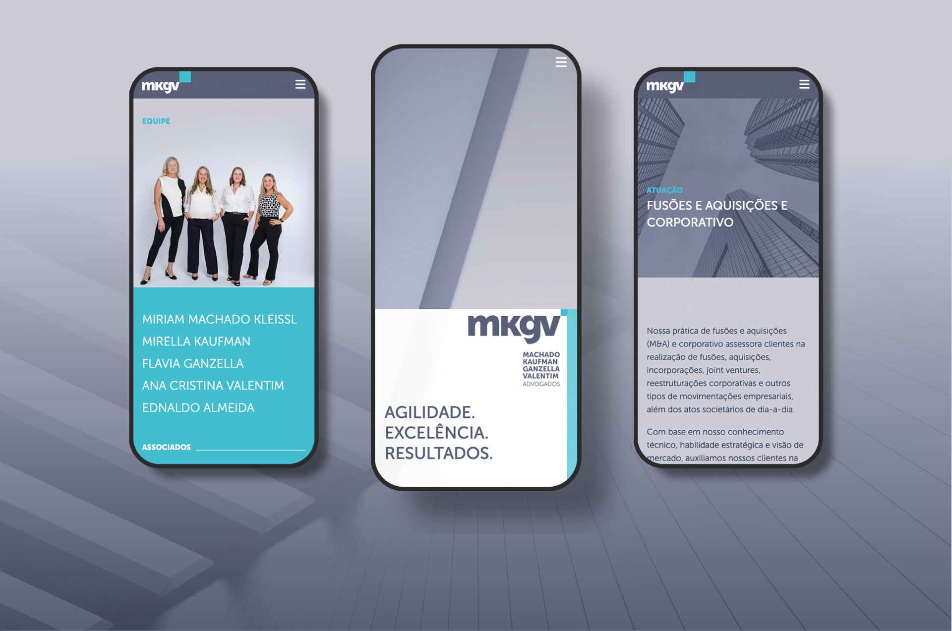 Logotipo, Identidade Visual e Site MKGV criados pela Unitri Design
