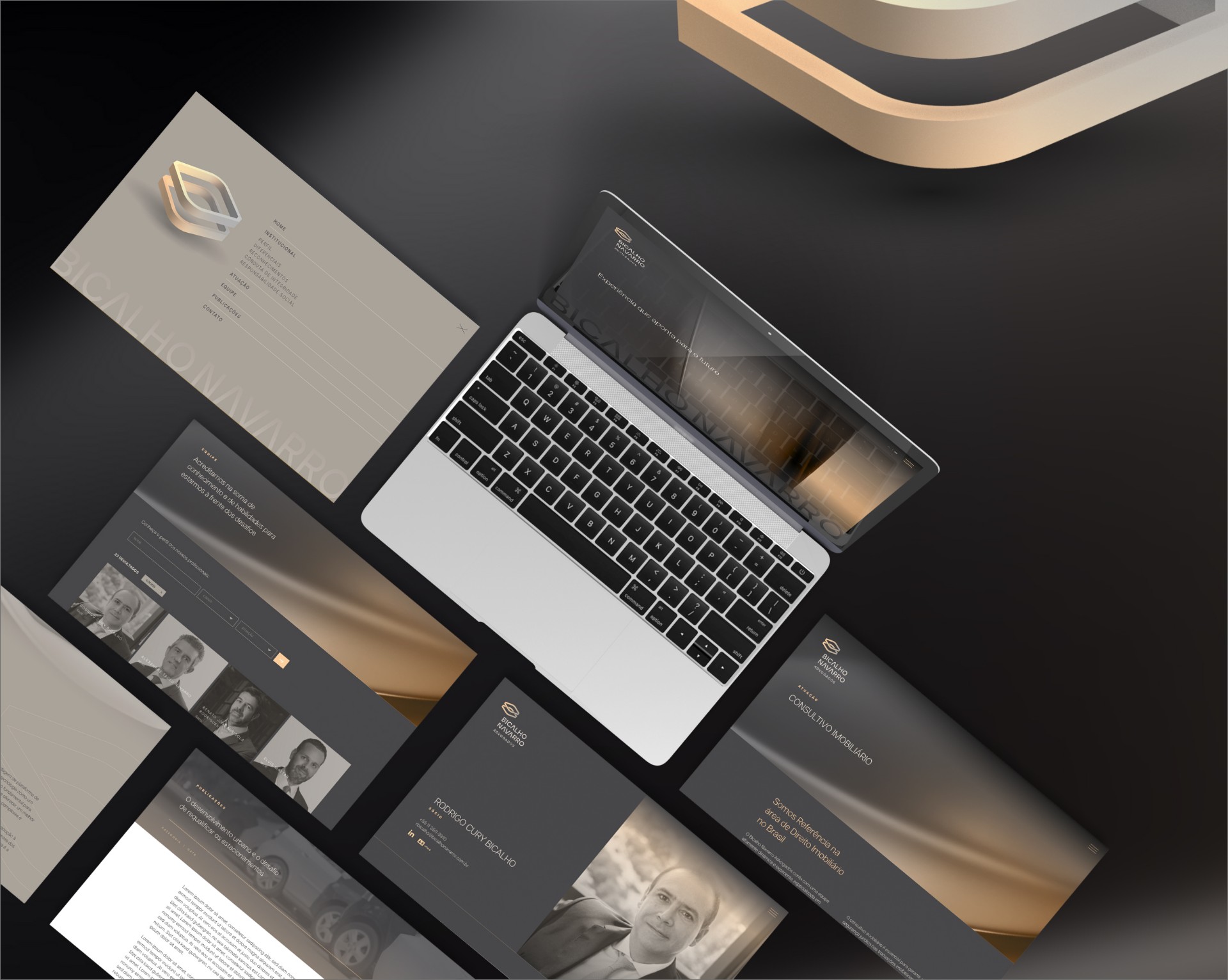 Site Bicalho Navarro Advogados criado pela Unitri Design