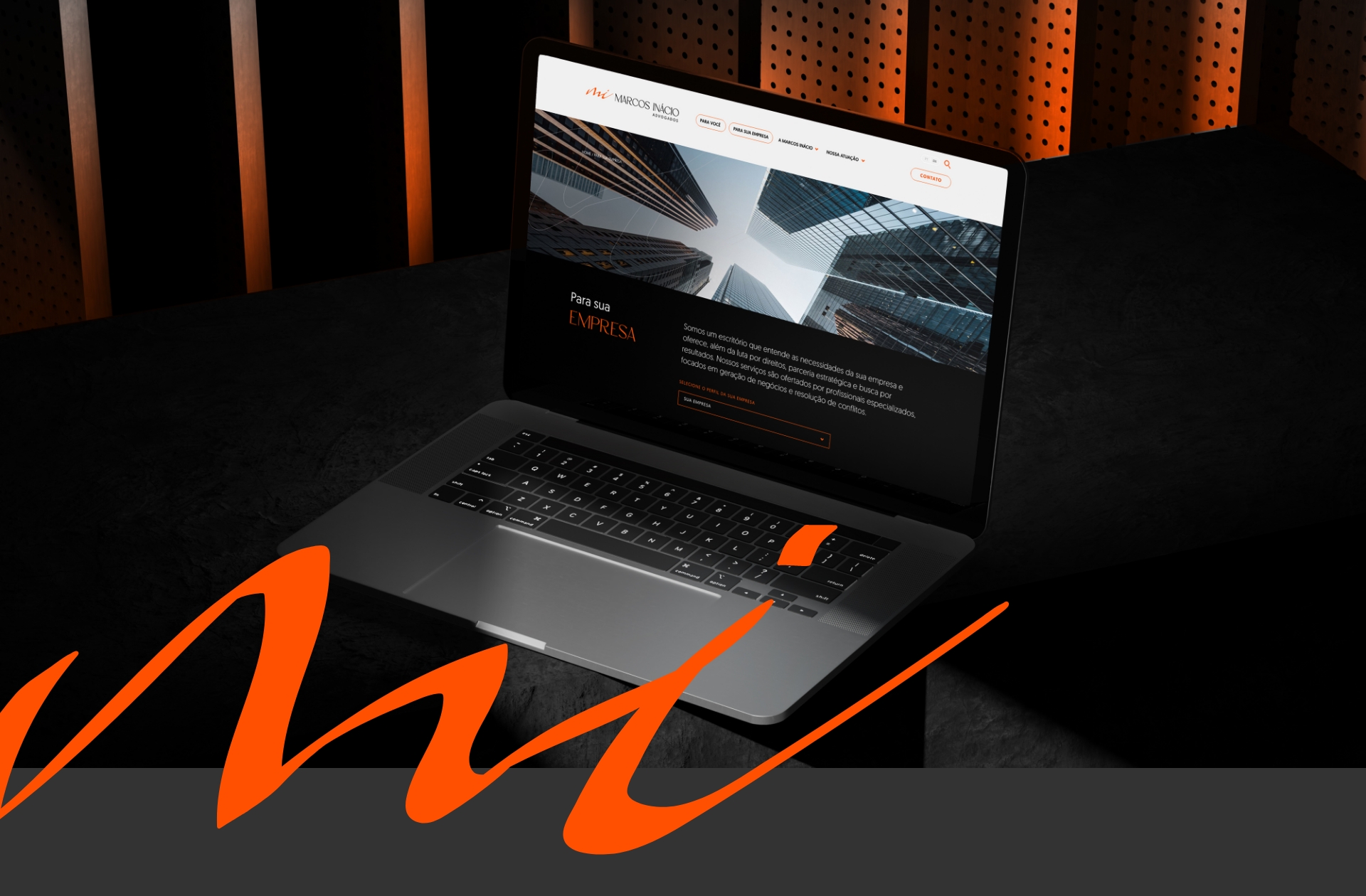 Site Marcos Inácio Advogados criado pela Unitri Design