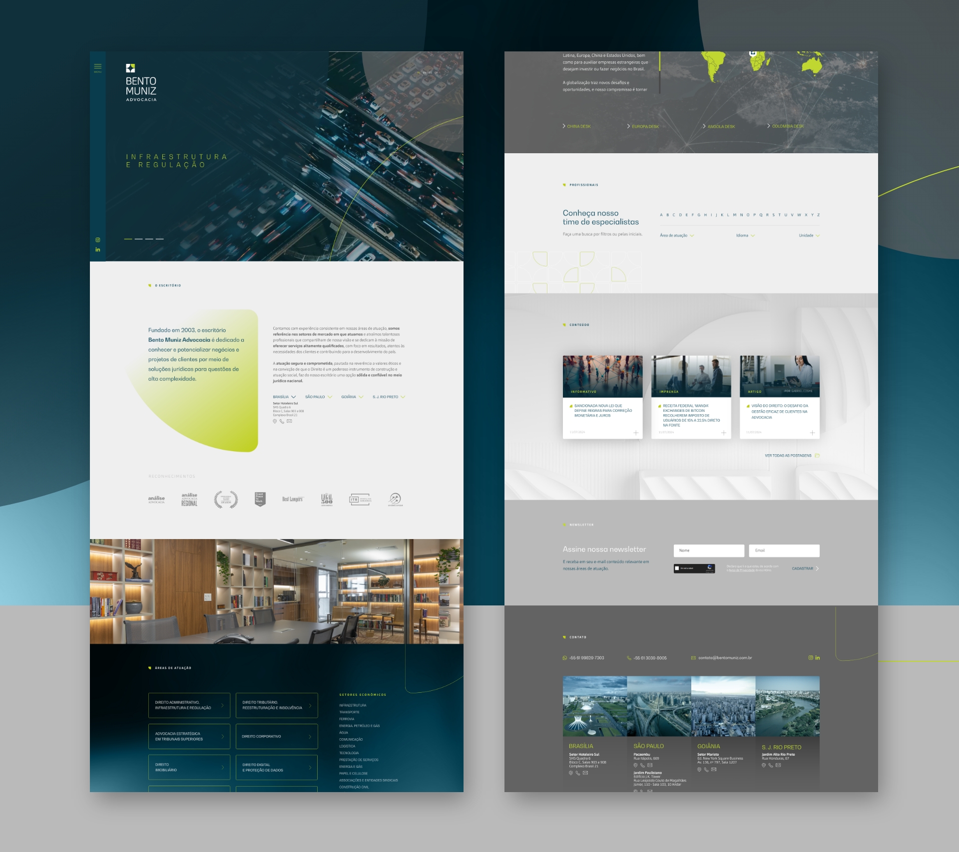 Site Bento Muniz Advocacia criado pela Unitri Design