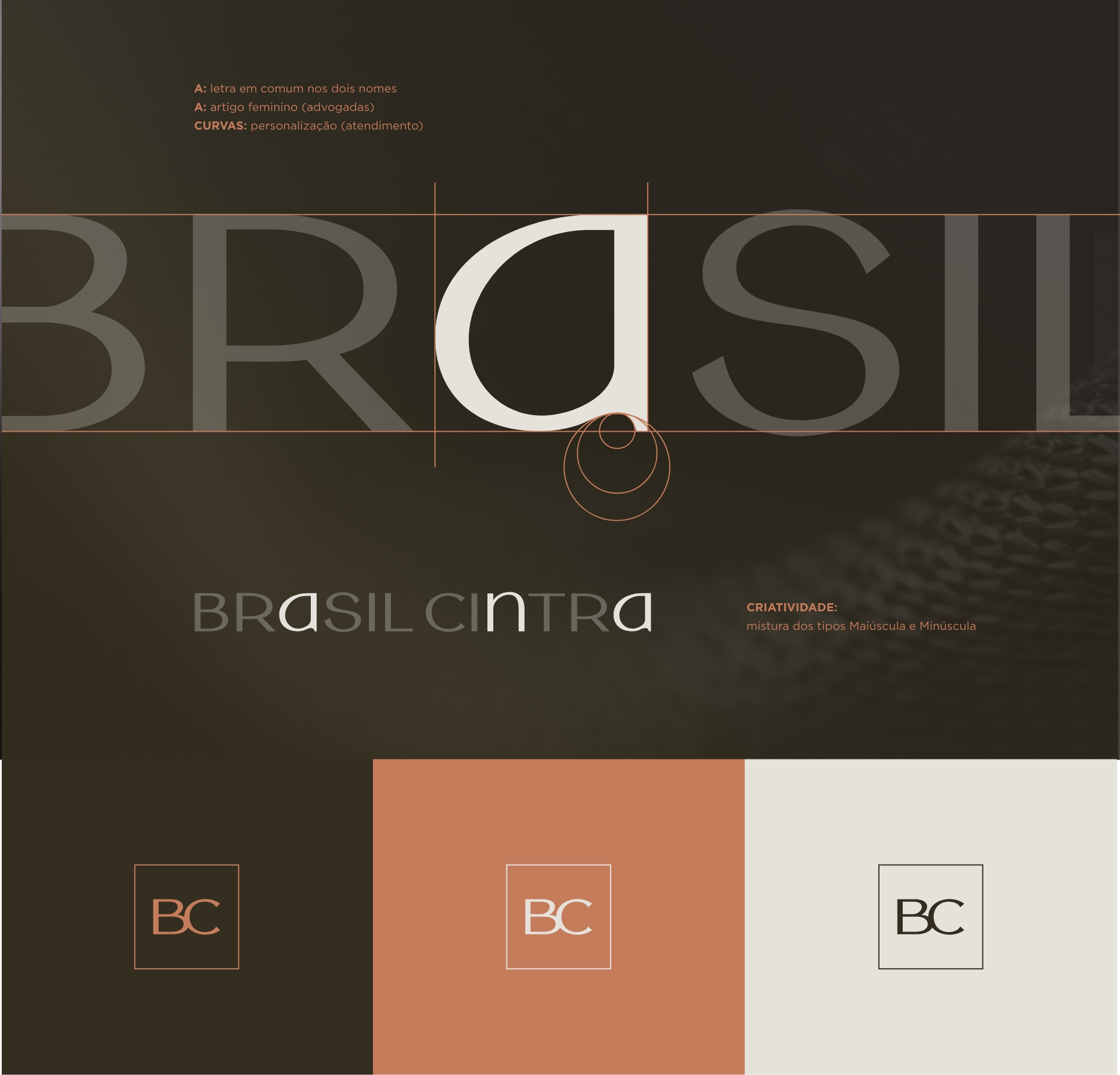 Logotipo, Identidade Visual e Site Brasil Cintra Advogadas criados pela Unitri Design