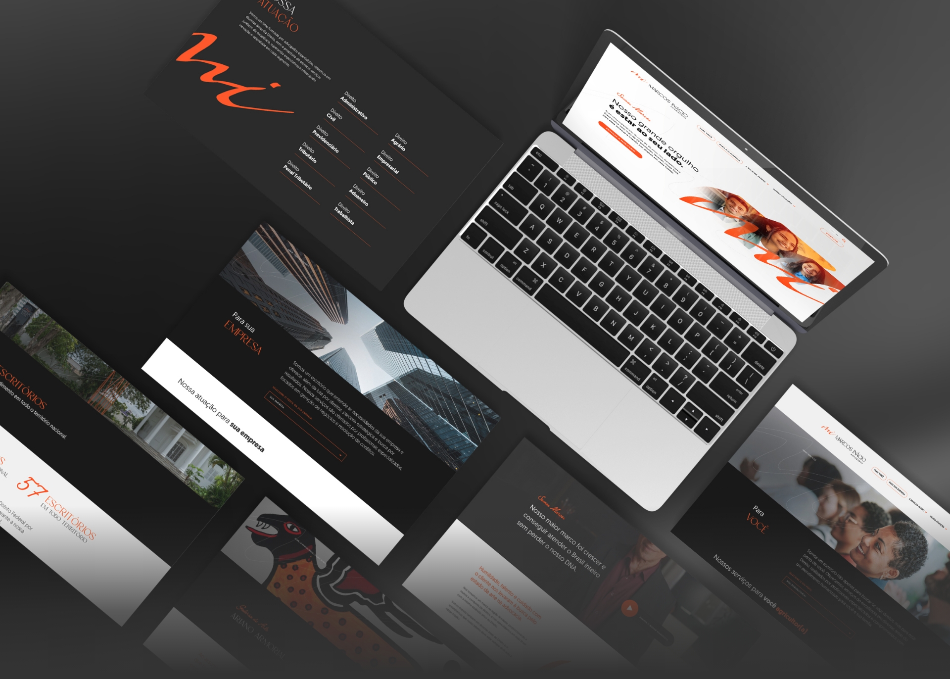 Site Marcos Inácio Advogados criado pela Unitri Design