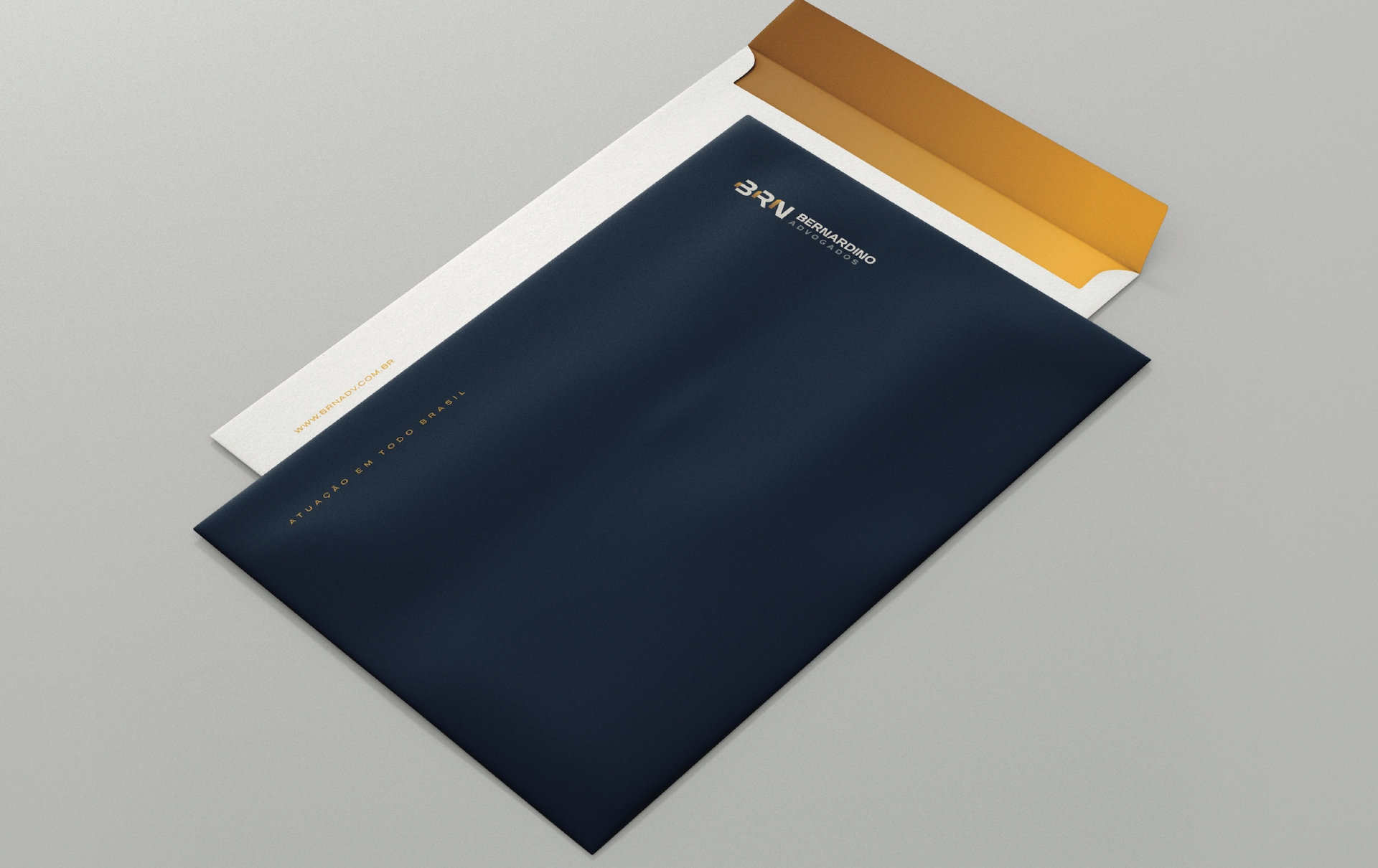 Logotipo, Identidade Visual e Site BRN Bernardino Advogados criados pela Unitri Design