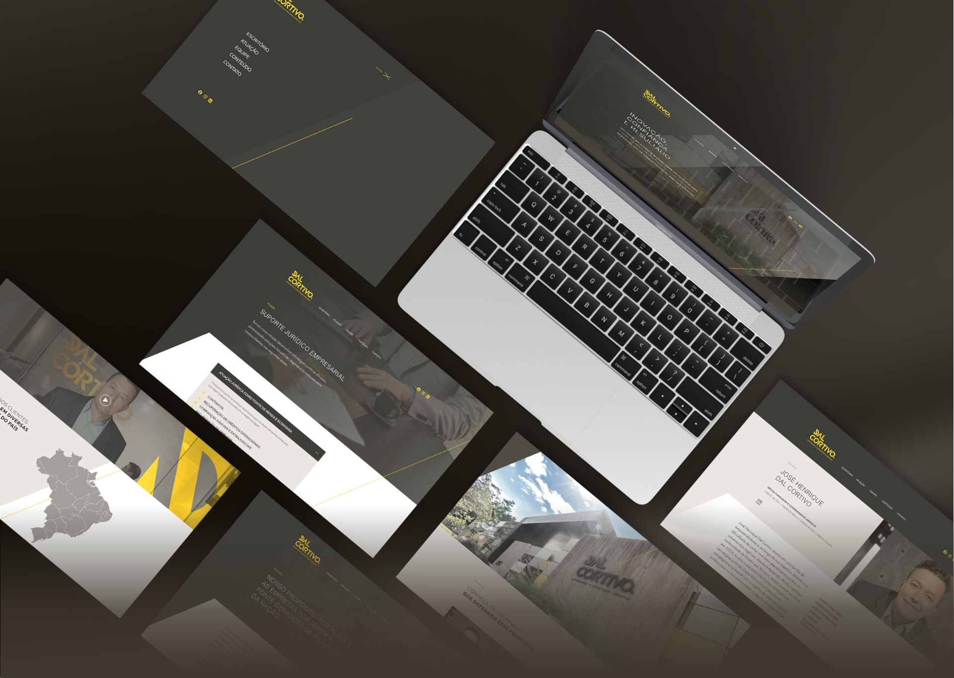 Site Dal Cortivo Advogados criado pela Unitri Design