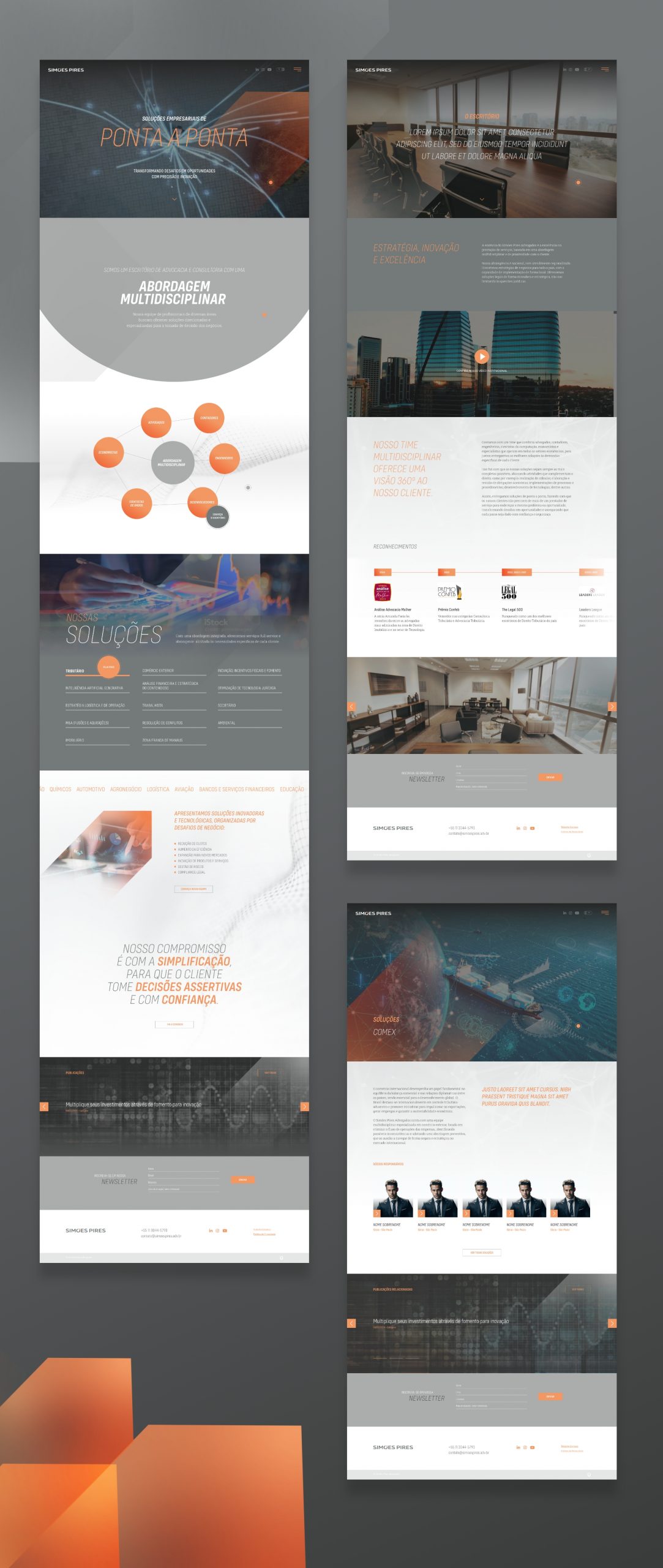 Logotipo, Identidade Visual e Site Simões Pires criados pela Unitri Design