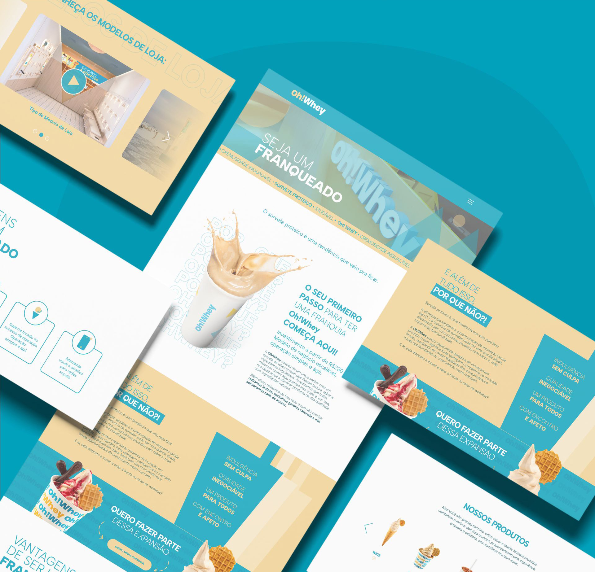 Site OH! WHEY criado pela Unitri Design